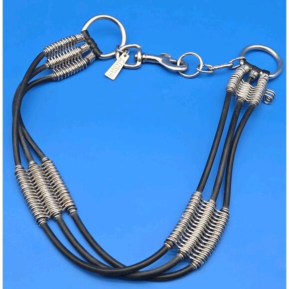 Vintage 90s DKNY Couture Industrial Rubber Coil Belt 34\